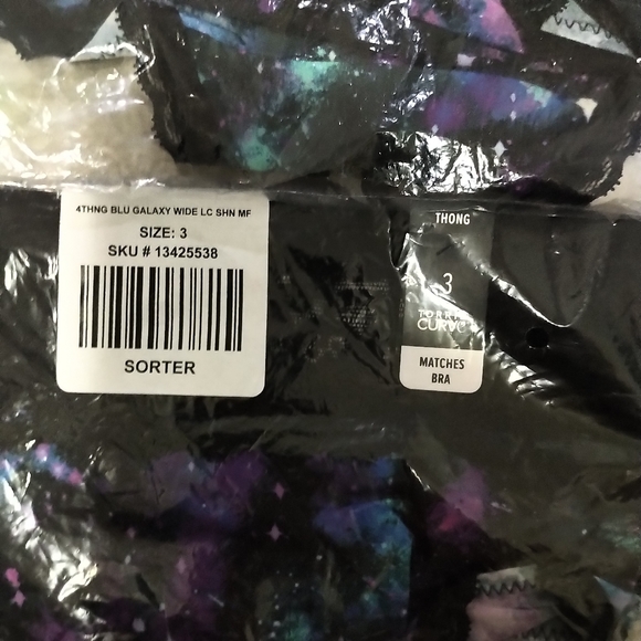 NWT Torrid Galaxy Second Skin Wide Lace Thong Sz 3 - Picture 5 of 6